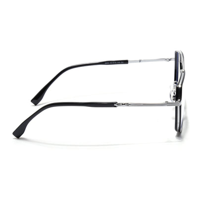 Voyage Black & Silver Wayfarer Eyeglasses for Men & Women (9694MG5120-C2)