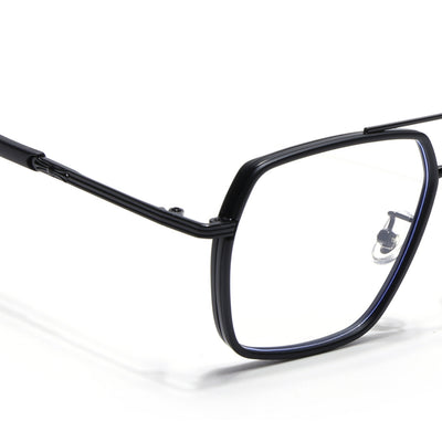 Voyage Black Wayfarer Eyeglasses for Men & Women (9694MG5123-C5)