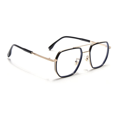 Voyage Black & Golden Wayfarer Eyeglasses for Men & Women (9695MG5124-C1)