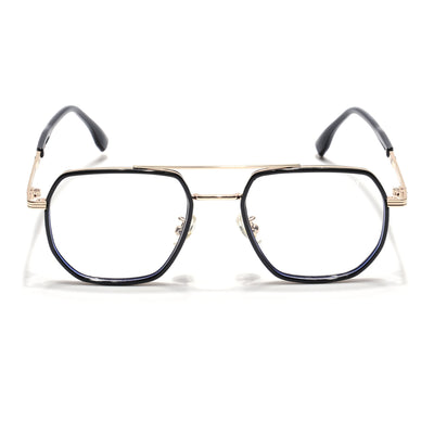 Voyage Black & Golden Wayfarer Eyeglasses for Men & Women (9695MG5124-C1)