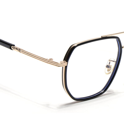 Voyage Black & Golden Wayfarer Eyeglasses for Men & Women (9695MG5124-C1)