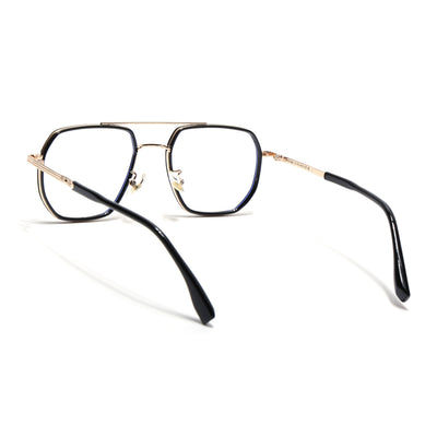 Voyage Black & Golden Wayfarer Eyeglasses for Men & Women (9695MG5124-C1)