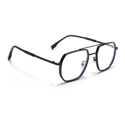 Voyage Black Wayfarer Eyeglasses for Men & Women (9695MG5128-C5)