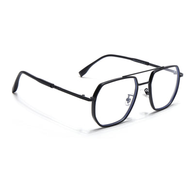 Voyage Black Wayfarer Eyeglasses for Men & Women (9695MG5128-C5)