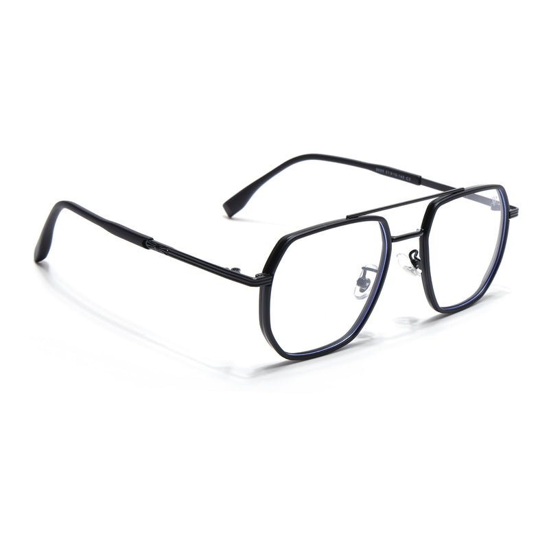 Voyage Black Wayfarer Eyeglasses for Men & Women (9695MG5128-C5)