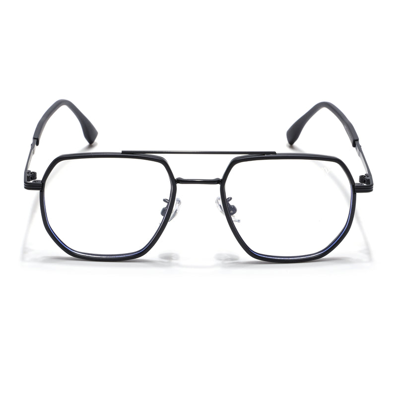 Voyage Black Wayfarer Eyeglasses for Men & Women (9695MG5128-C5)