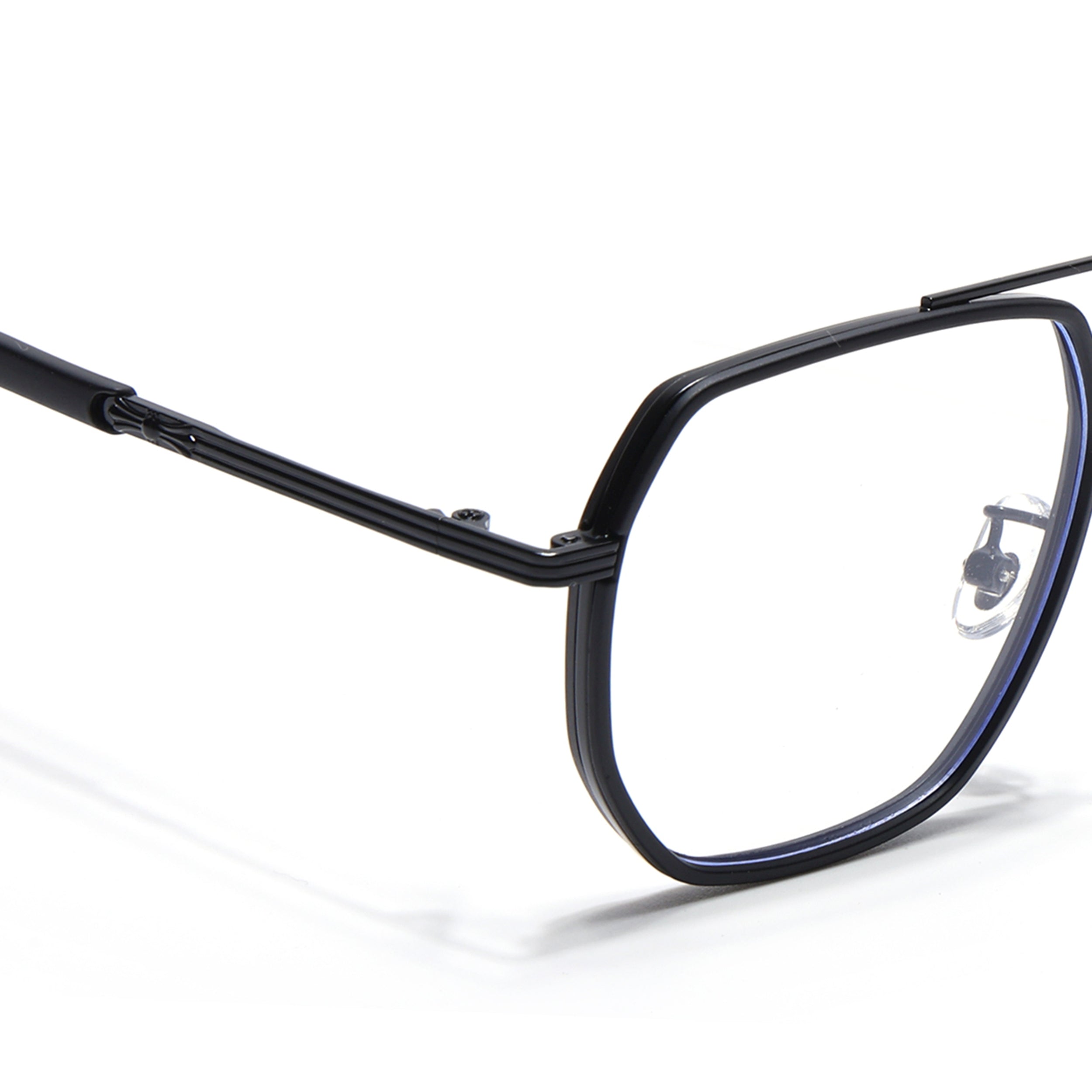 Voyage Black Wayfarer Eyeglasses for Men & Women (9695MG5128-C5)