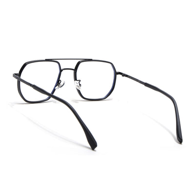 Voyage Black Wayfarer Eyeglasses for Men & Women (9695MG5128-C5)