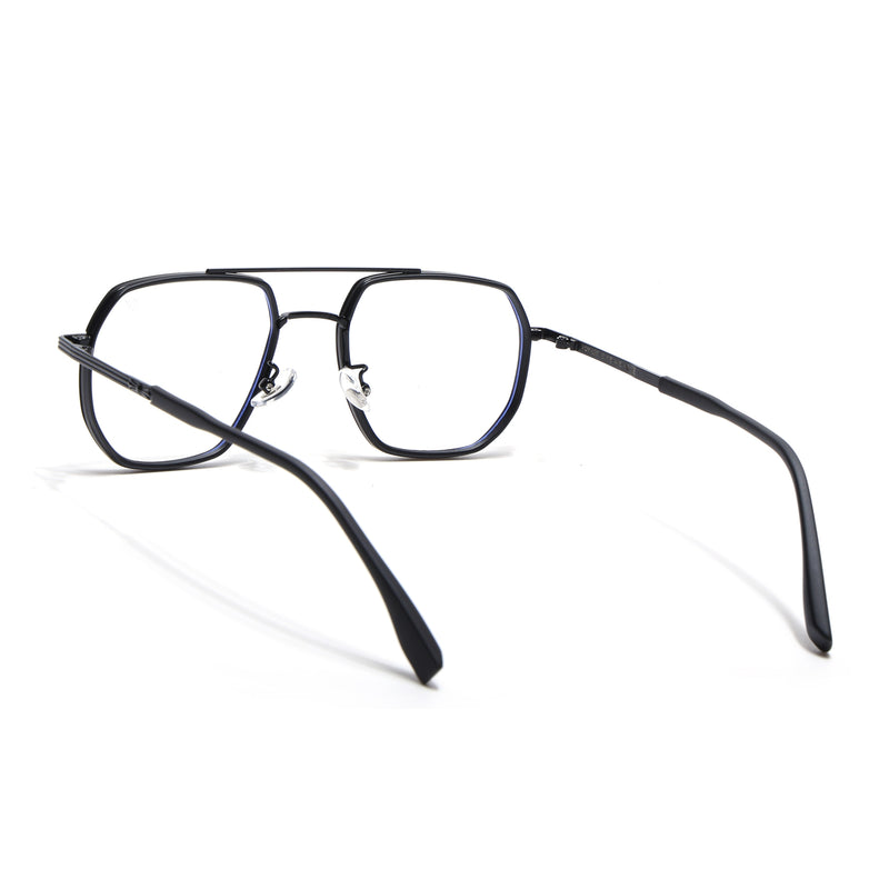 Voyage Black Wayfarer Eyeglasses for Men & Women (9695MG5128-C5)