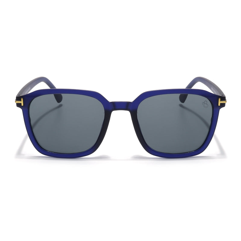 Eyejack Blue Square Sunglasses for Men & Women (97109CL1063)