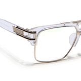 Voyage Parkar Transparent & Golden Wayfarer Eyeglasses for Men & Women (97123MG5247-C2)