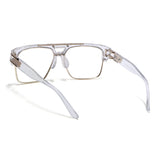 Voyage Parkar Transparent & Golden Wayfarer Eyeglasses for Men & Women (97123MG5247-C2)
