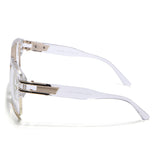 Voyage Parkar Transparent & Golden Wayfarer Eyeglasses for Men & Women (97123MG5247-C2)