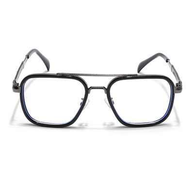 Voyage Black & Grey Wayfarer Eyeglasses for Men & Women (98002MG5271-C1)