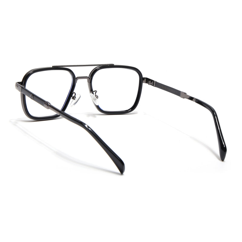 Voyage Black & Grey Wayfarer Eyeglasses for Men & Women (98002MG5271-C1)