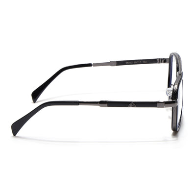 Voyage Black & Grey Wayfarer Eyeglasses for Men & Women (98002MG5271-C1)