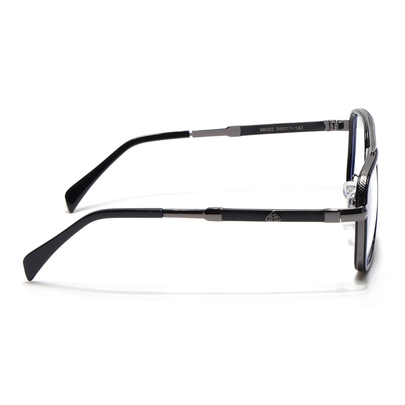 Voyage Black & Grey Wayfarer Eyeglasses for Men & Women (98002MG5271-C1)