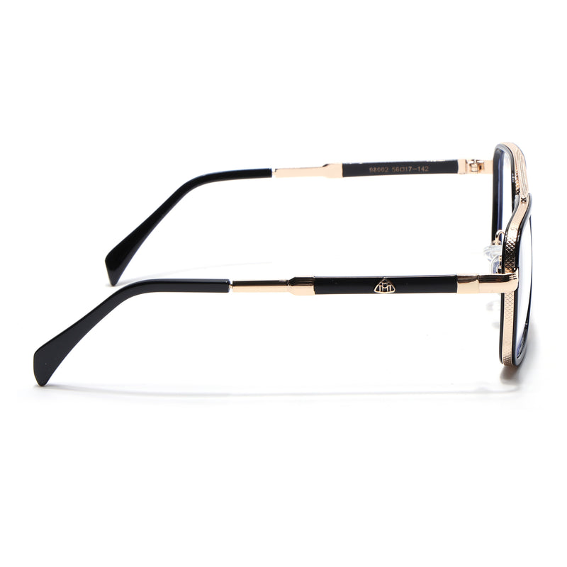 Voyage Black & Golden Wayfarer Eyeglasses for Men & Women (98002MG5272-C2)