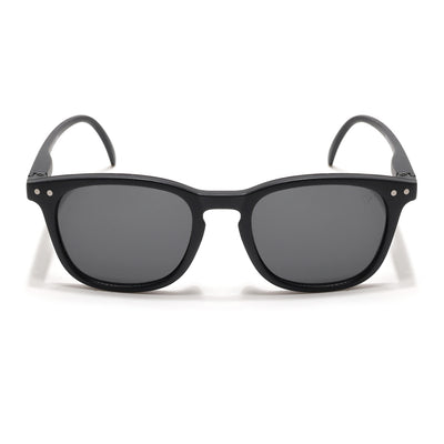 Voyage Explorers Round Sunglasses for Kids -6 yrs To 12 yrs (Black Lens | Black Frame - MG6579)