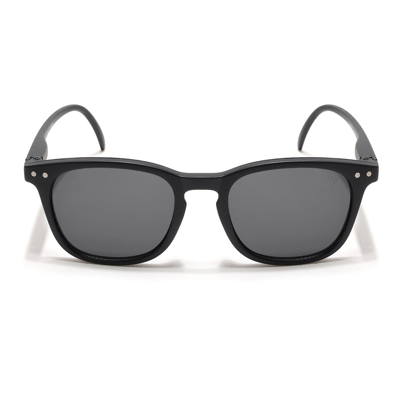 Voyage Explorers Round Sunglasses for Kids -6 yrs To 12 yrs (Black Lens | Black Frame - MG6579)