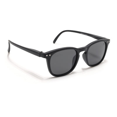 Voyage Explorers Round Sunglasses for Kids -6 yrs To 12 yrs (Black Lens | Black Frame - MG6579)