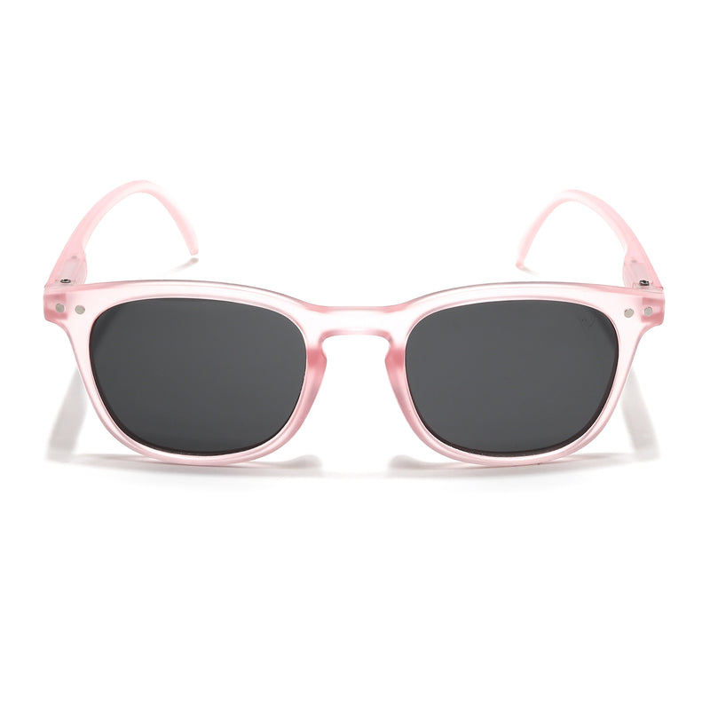 Voyage Explorers Round Sunglasses for Kids -6 yrs To 12 yrs (Grey Lens | Pink Frame - MG6580)