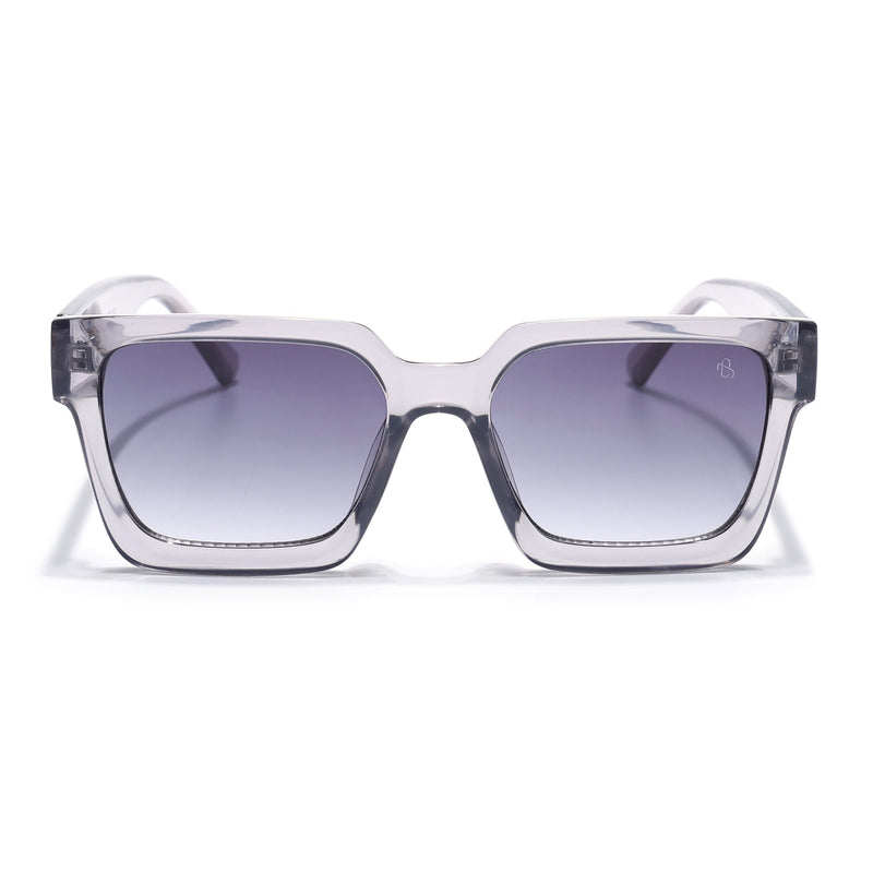 Eyejack Grey Square Sunglasses for Men & Women (98018CL1155)