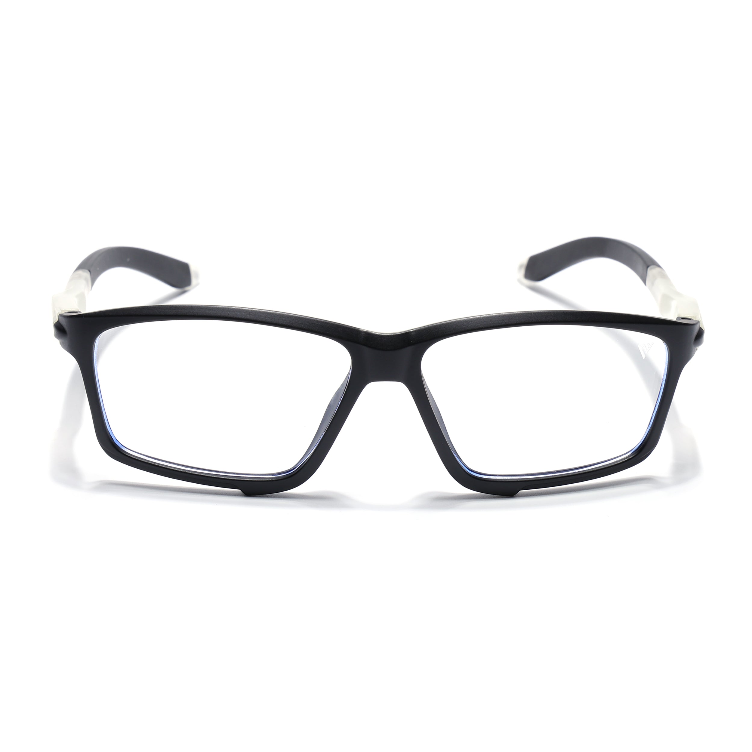 Voyage Active Black Rectangle Eyeglasses for Men & Women (9801MG5685-C3)