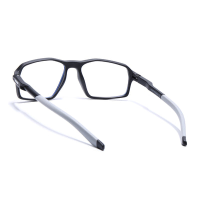 Voyage Active Black Rectangle Eyeglasses for Men & Women (9802MG5694-C2)