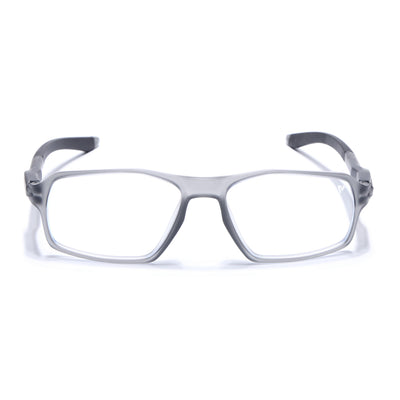 Voyage Active Grey Rectangle Eyeglasses for Men & Women (9802MG5696-C4)