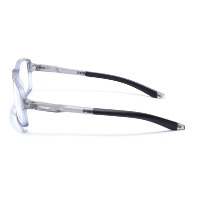 Voyage Active Grey Rectangle Eyeglasses for Men & Women (9802MG5696-C4)