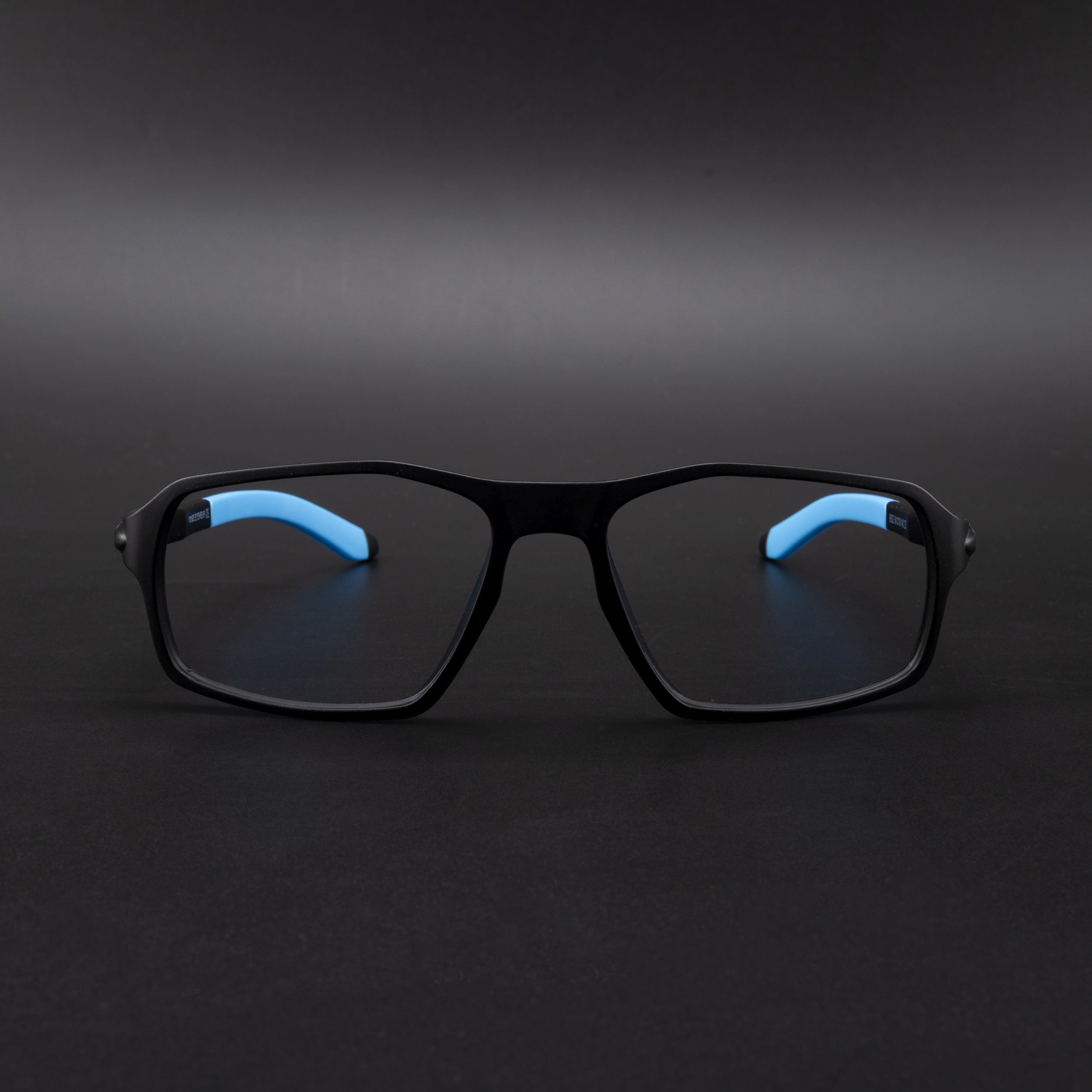 Voyage Active Black Rectangle Eyeglasses for Men & Women (9802MG5698-C6)