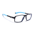 Voyage Active Black Rectangle Eyeglasses for Men & Women (9802MG5698-C6)