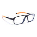 Voyage Active Black Rectangle Eyeglasses for Men & Women (9802MG5699-C7)