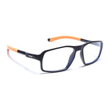 Voyage Active Black Rectangle Eyeglasses for Men & Women (9802MG5699-C7)