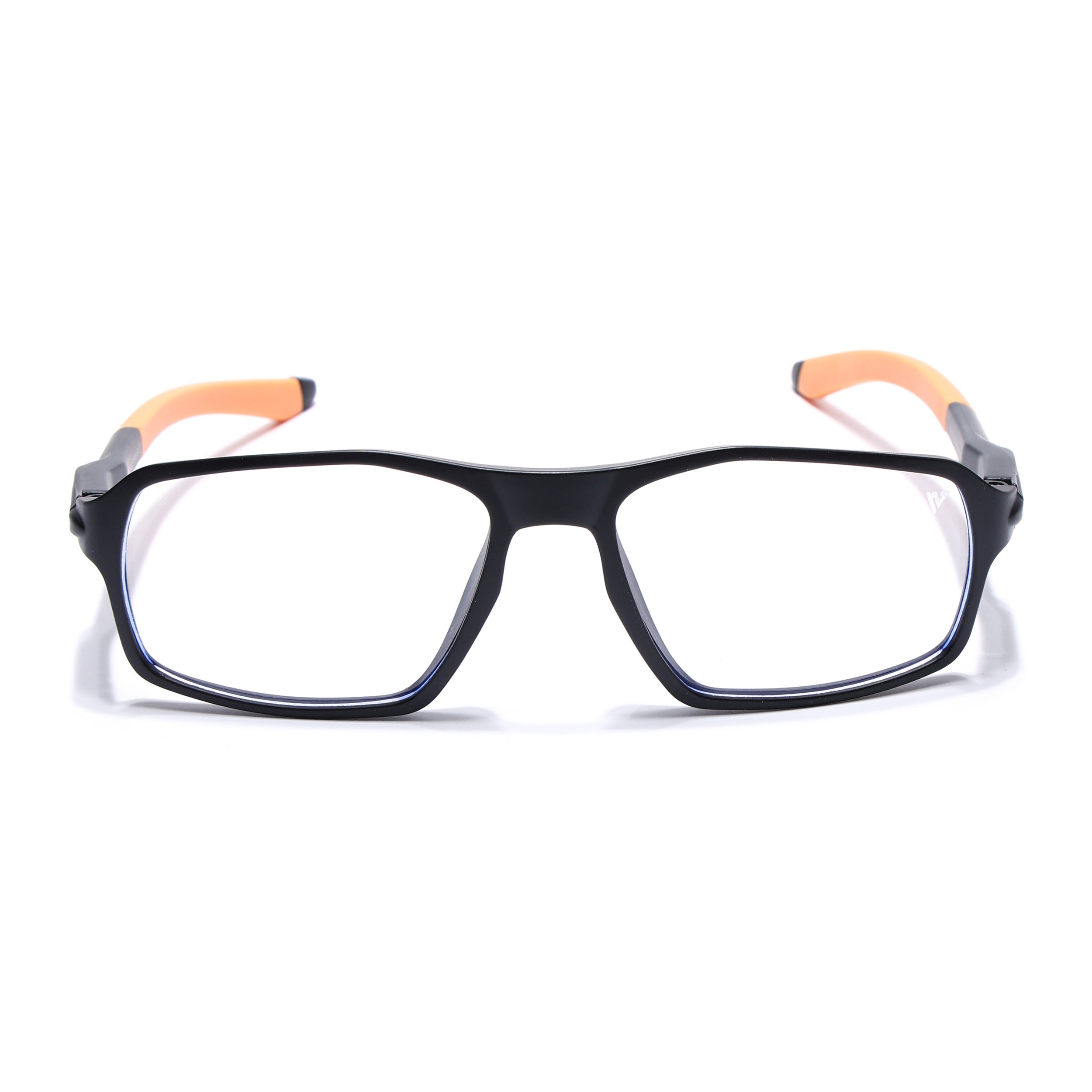 Voyage Active Black Rectangle Eyeglasses for Men & Women (9802MG5699-C7)