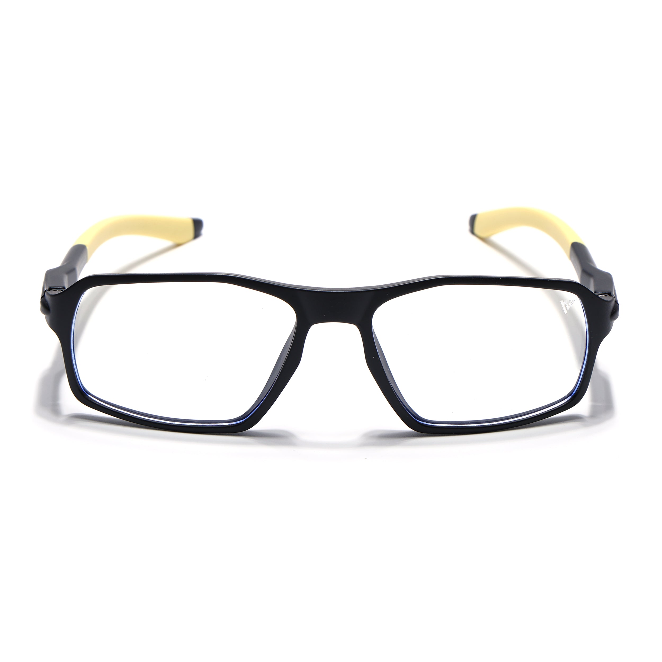 Voyage Active Black Rectangle Eyeglasses for Men & Women (9802MG5701-C9)