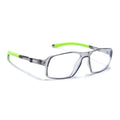 Voyage Active Transparent Grey Rectangle Eyeglasses for Men & Women (9802MG5702-C10)