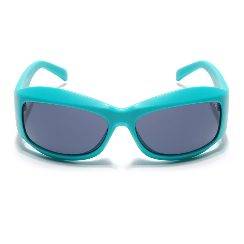 Eyejack Sea Green Wrap Around Sunglasses for Men & Women (98036CL1083)