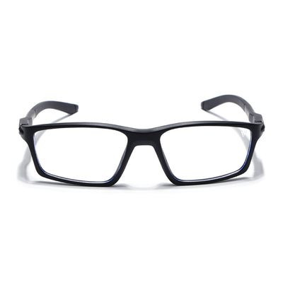 Voyage Active Black Rectangle Eyeglasses for Men & Women (9804MG5703-C1)