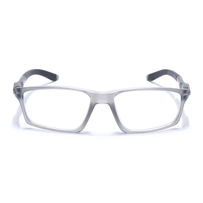 Voyage Active Grey Rectangle Eyeglasses for Men & Women (9804MG5706-C4)