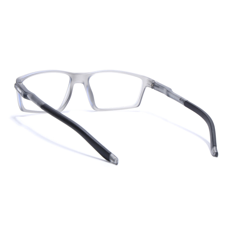 Voyage Active Grey Rectangle Eyeglasses for Men & Women (9804MG5706-C4)