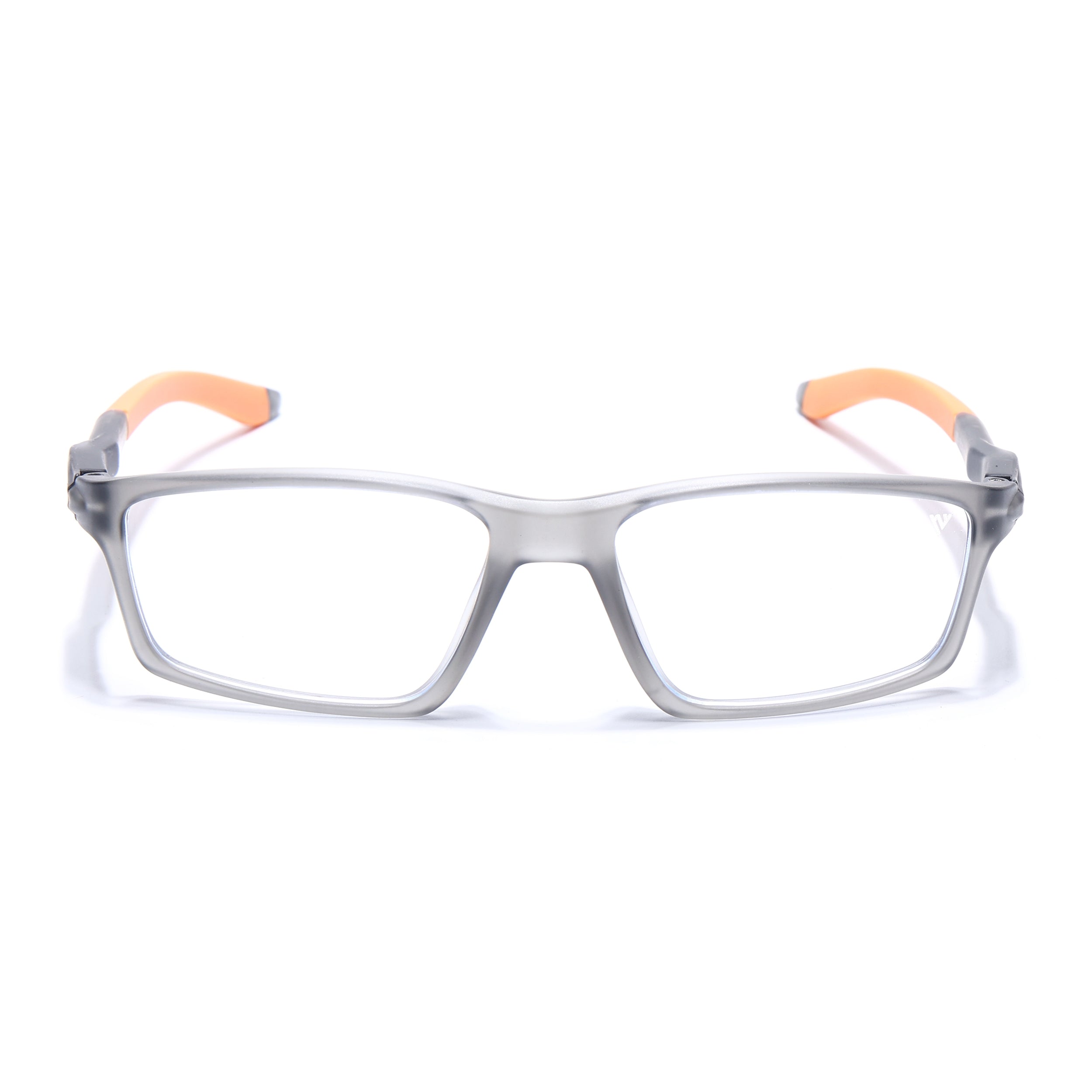 Voyage Active Grey Rectangle Eyeglasses for Men & Women (9804MG5709-C7)