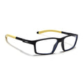 Voyage Active Black Rectangle Eyeglasses for Men & Women (9804MG5710-C8)