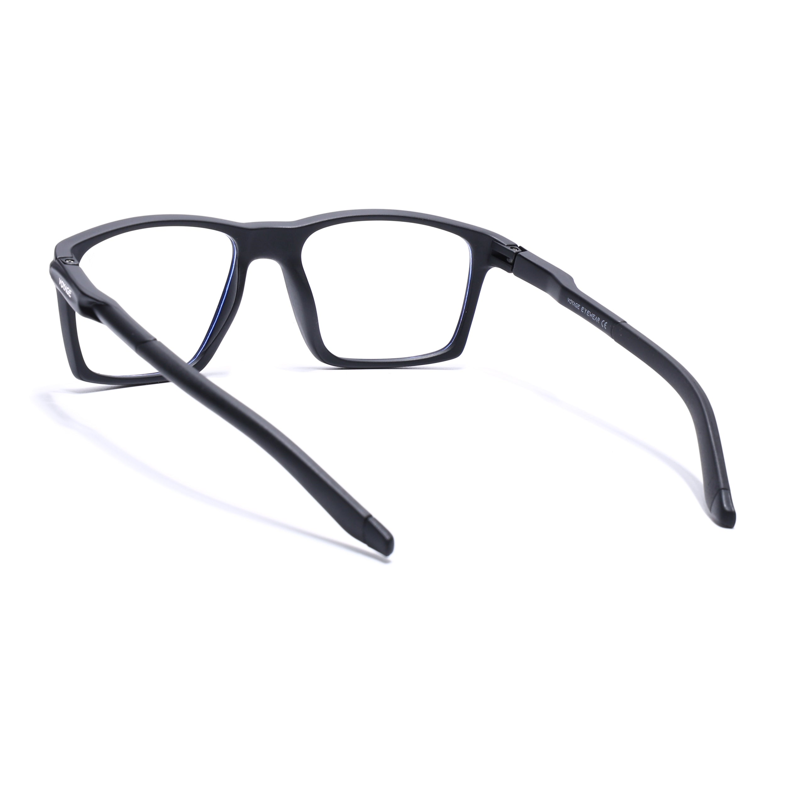 Voyage Active Black Square Eyeglasses for Men & Women (9805MG5713-C1)
