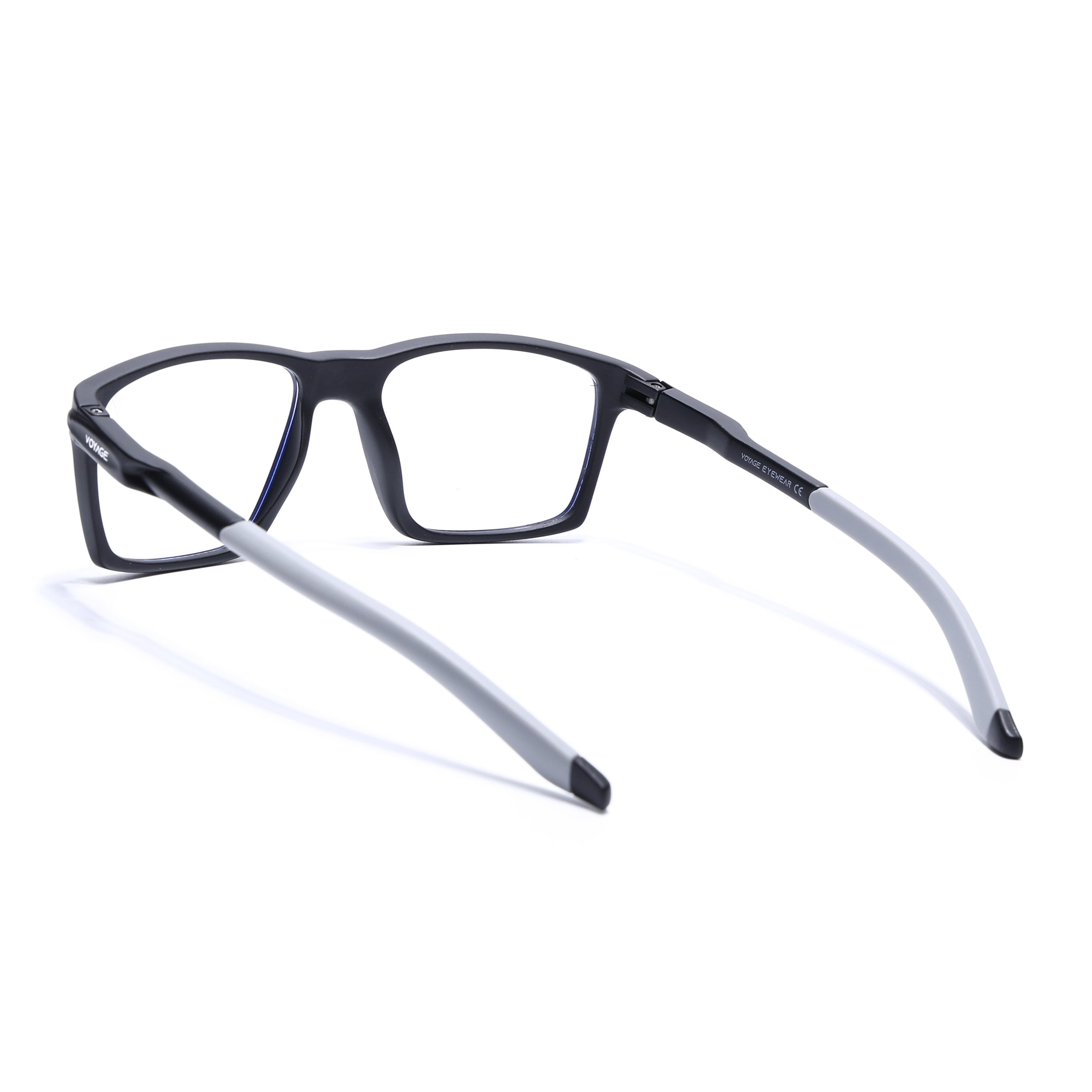Voyage Active Black Square Eyeglasses for Men & Women (9805MG5714-C2)