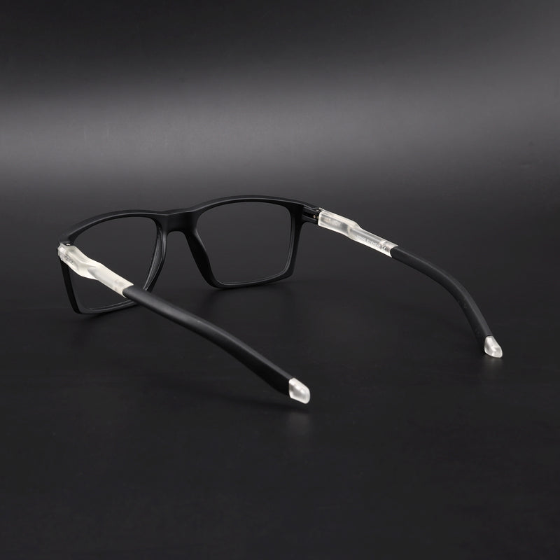 Voyage Active Black Square Eyeglasses for Men & Women (9805MG5715-C3)