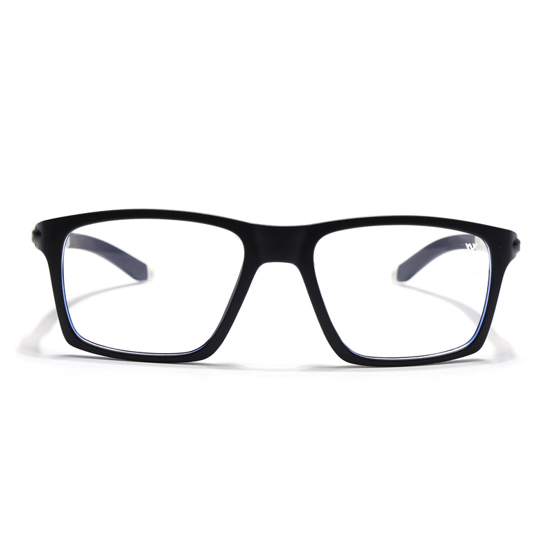 Voyage Active Black Square Eyeglasses for Men & Women (9805MG5715-C3)