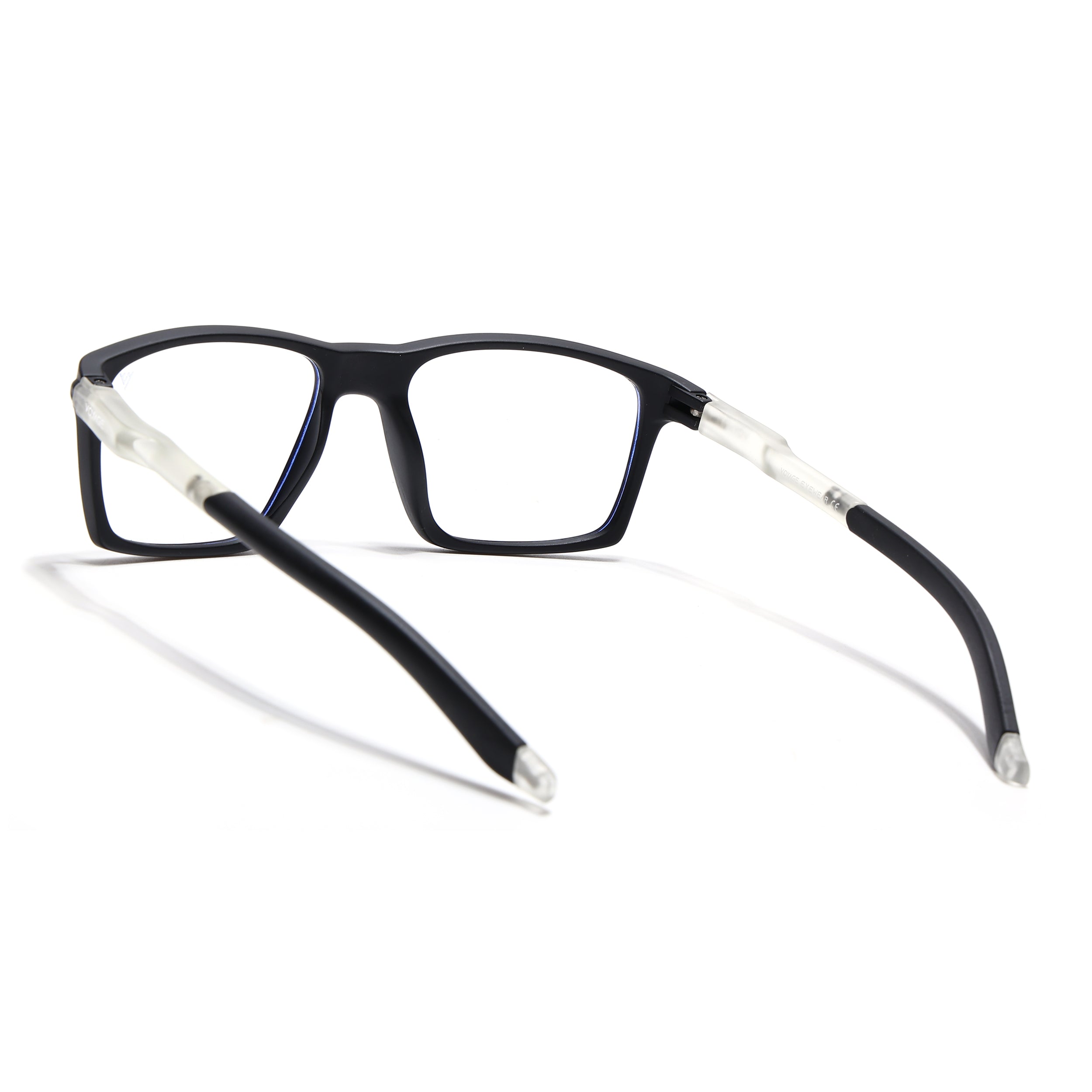 Voyage Active Black Square Eyeglasses for Men & Women (9805MG5715-C3)