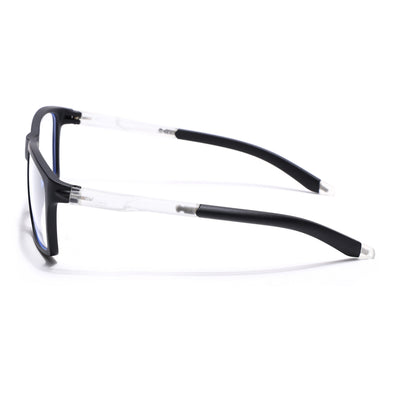 Voyage Active Black Square Eyeglasses for Men & Women (9805MG5715-C3)